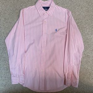 Medium Pink Polo Button Down